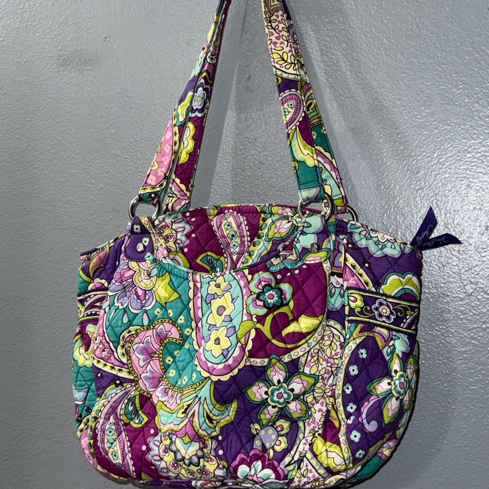 Vera Bradley Plum Crazy Pattern - Picture 2 of 5